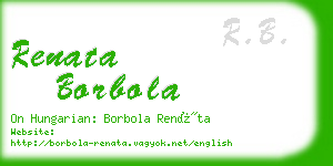 renata borbola business card
